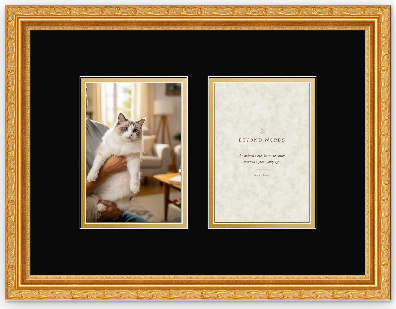 CustomPictureFrames.com Pet Memorial Frame - Multiple Sizes Made in the USA